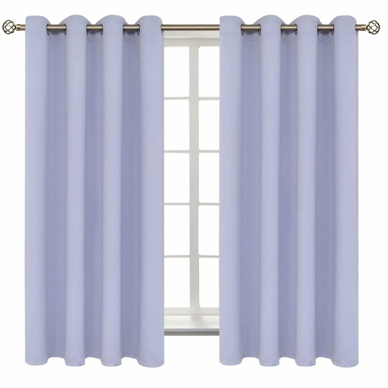BGment Room Darkening Curtains 63 Inches Long - Grommet Thermal Insulated Drapes Window Treatment Curtains for Bedroom, 2 Panels, 52 x 63 Inch, Lavander - Image 1